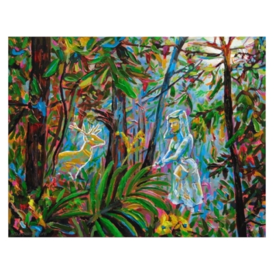 Encounter in the forest artwork