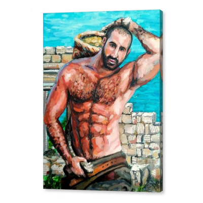 greek porter canvas print prov