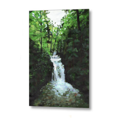 Geroldsauer waterfall aluminium metal print