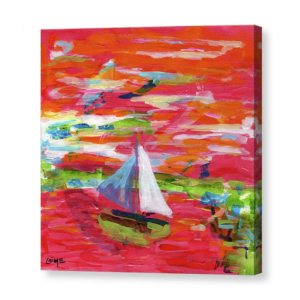 Frankfurter harbour canvas print