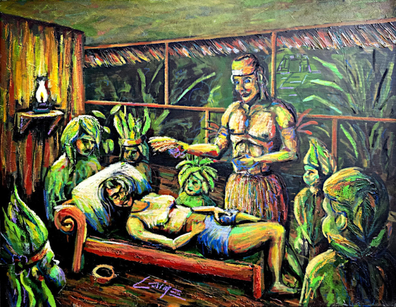 The spirit of the plants | Oil painting on canvas