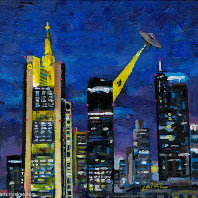 UFO abduction in Frankfurt by Arturo Laime