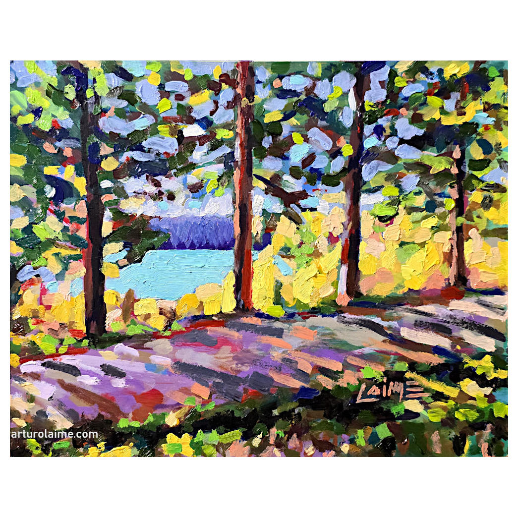 Day at the lake artwork