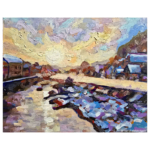 River Murg at dawn artwork